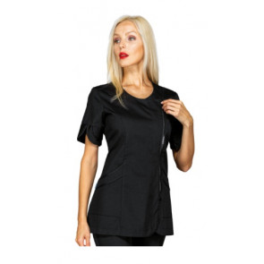 Woman Babilonia blouse SHORT SLEEVE 65% Polyester 35% Cotton BLECK Avaible in different sizes