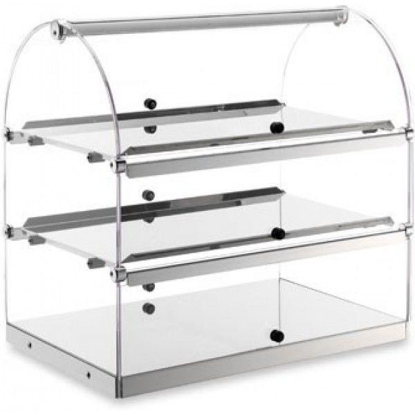 Neutral countertop display 3 shelves TP Model BN53 Sides and doors in plexiglass