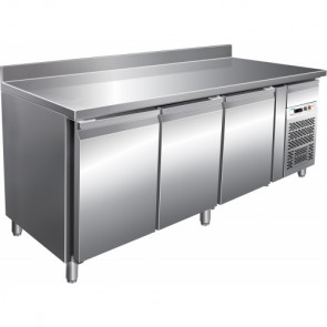 Refrigerated pastry counter ventilated with splashback Model PA3200TN suitable for trays 600x400