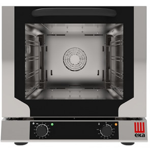 Electric convection oven Model EKF423NP ventilated for pastry, gastronomy, bakery Capacity N° 4 trays (429x345 mm) Power Kw 2,8 Drop down door