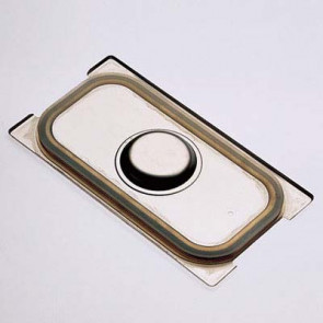 Stainless steel lid with seal with handles slit for gastronorm containers 2/3 Silicone seal Model CT23SMA