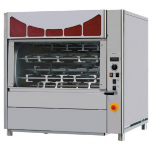 Electric planetary rotisserie ENG Capacity n. 60/75 chickens N.10 stainless steel tubular spits 12x12 mm Model GER10