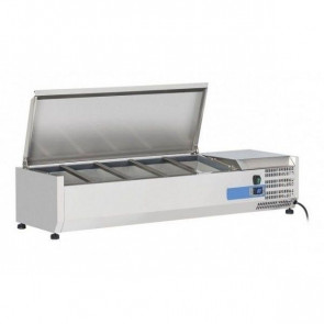 Refrigerated ingredients display case Model VRX12/33SS - 5 x GN1/4 stainless steel