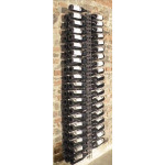Neutral classic wine bottles display Double vertical design Bottles capacity 76 Transparent Model Plex200DOUBLE
