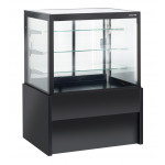 Refrigerated black display case for serve-over Model WKR100