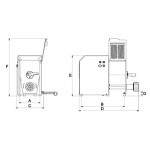 Pasta machine Model Sinfonia2 Bowl capacity: lt 6 Dough capacity: kg 2,5 Production/h kg/h. 5