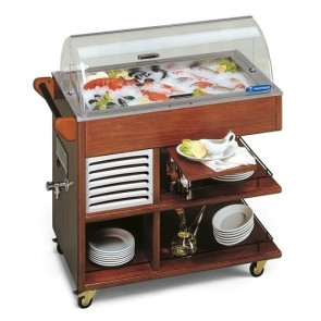 Refrigerated trolley display for fish Model Carrellino Fish Static refrigeration