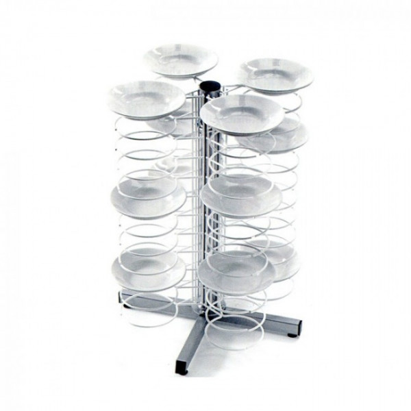 Countertop Plates trolley Model CA1435G/36G Painted or chrome-plated for plates 25/31 Capacity 48 plates