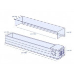 Refrigerated ingredients display case TCN Containers capacity GN various sizes Power kW 0,13 Model MIXTO