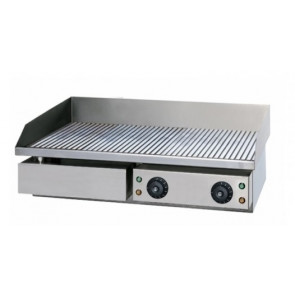 Electric fry top Model GHN75R Chromed striped plate Cooking plate cm 72,5x40