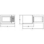 Microwave oven Minneapolis Model WP1000 PFM 6 power levels