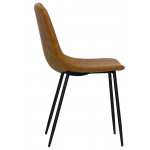Indoor chair TESR Powder coated metal frame, synthetic leather shell. Model 1927-TD03
