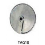 Cutting disc thickness 10mm DF10 - Suitable for 10 mm cubes and large cuts (in combination with the dicing cube disc/cube10) for Vegetable cutter Models TITANIUM