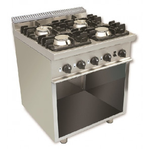 Gas range 4 burners CI Model RisCu024 Gas power 24 kW
