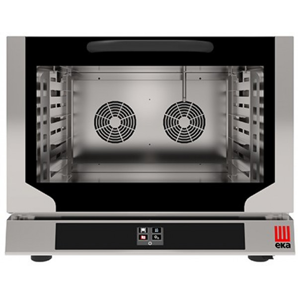 Electric digital convection oven with steam for bakery and pastry Model EKF464NTUD Capacity n.4 trays cm 60x 40 Power Kw 6,4 Drop down door