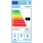 Tavolo Refrigerato GN1/1 in acciaio inox con lavello Modello RC4100LV Refrigerazione ventilata 4 Porte in acciaio inox