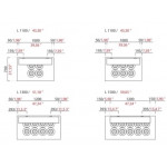Ice cream counter with reserve ETM Model POZFAST Ventilated Available in 4, 6, 8, 10 wells