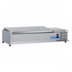 Refrigerated ingredients display case Model VRX12/38SS - 3 x GN1/3 + 1 GN 1/2 stainless steel