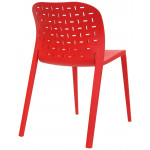 Stackable outdoor chair TESR Polipropylene frame with fiberglass Model 1501-9D various colours