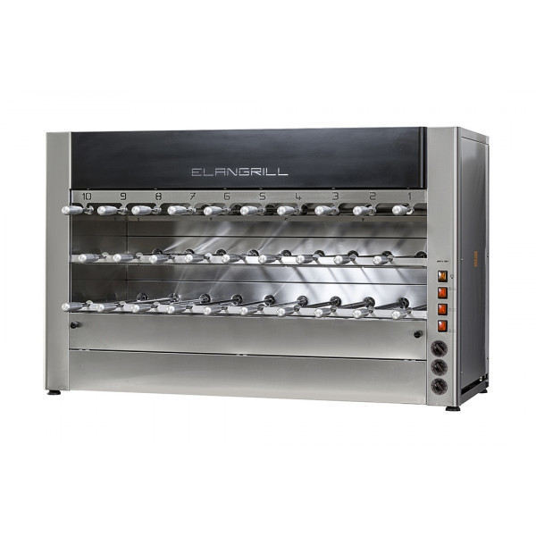 Electric rotisserie ENG Model ChurrascoCM29E 3 racks Independent motor for each sword Swords N. 29 stainless steel
