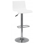 Indoor stool TESR Chromed metal frame Polypropylene shell Model 933-K08
