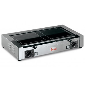 Electric glass-ceramic panini grill Model TOP PD V double Power watt 1599 Power watt 1500 Stainless steel structure