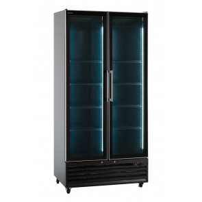 Ventilated refrigerated display 2 doors KLI Model ICOOL80JUMBOBlack