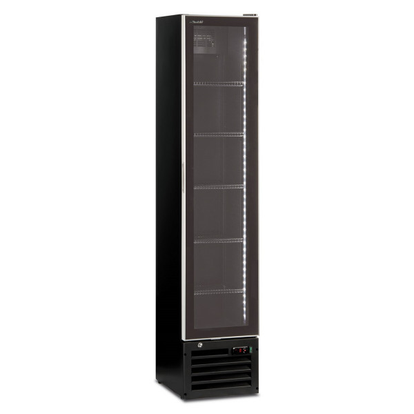 Static refrigerated slim display KLI Model THINCOOLERBLACK