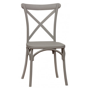 Stackable outdoor chair TESR Polypropylene frame Model 1483-A11 GREY
