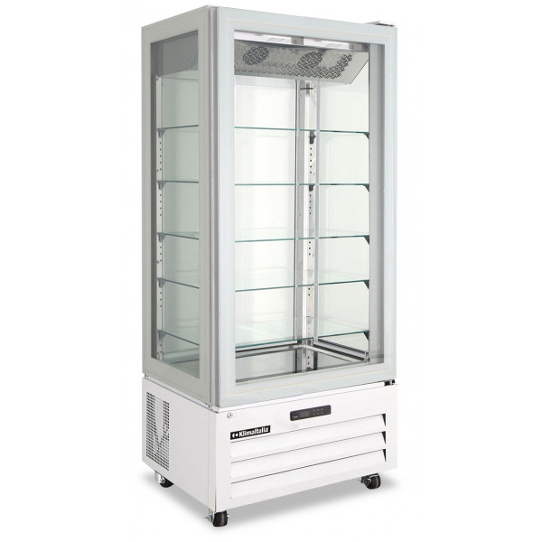 Pastry display four glass sides no frost Model VICTORIA85NFPWHITE