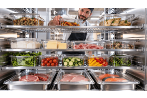 Riporre gli alimenti in frigo in cucina secondo l'HACCP