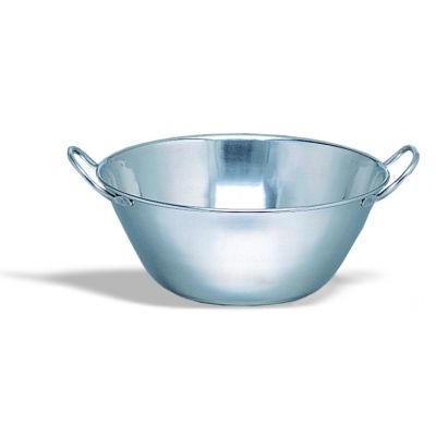 Bacinella fondo bombato in acciaio inox Capacità Lt 5 Dimensioni ø cm. 30x13h Modello 330-030