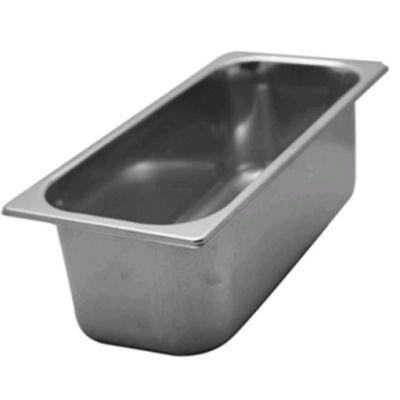 Bacinella gelateria in acciaio inox Capacità 5,8 Lt Dimensioni mm. L 210 x P 200 x 200 h Modello BG210200200