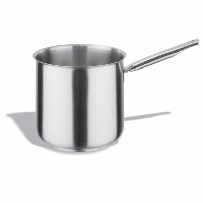 Casseruola bagnomaria in acciaio inox 18/10 con 1 manico Capacità lt. 4.5 Dimensioni ø cm. 18x18h Modello 124-018