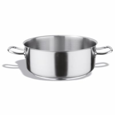 Casseruola bassa in acciaio inox Capacità lt. 39 Dimensioni ø cm. 50x20h Modello 102-050