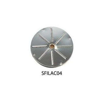 Disco per sfilacciare DT04 - spessore 4mm - adatto per sedano, carote, verdure per pinzimonio, formaggio per pizza, noci, cioccolata, ecc Adatti per tagli a Julienne per Tagliaverdura Modello TITANIUM