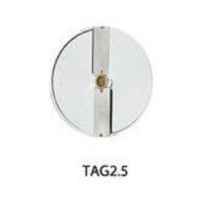 Disco per taglio spessore 2,5mm DF2,5N - adatto per cetrioli, carote, anelli di cipolla, patate fritte, cavoli bianchi, ecc. per Tagliaverdura Modelli TITANIUM