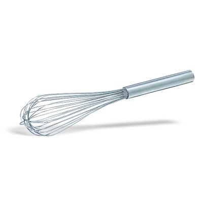 Frusta a 12 fili in acciaio inox Lunghezza manico cm 13 Lunghezza totale cm 45 Modello 310-045