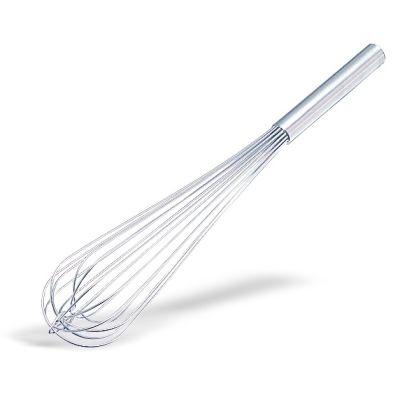 Frusta a 8 fili in acciaio inox Lunghezza manico cm 13 Lunghezza totale cm 45 Modello 311-045