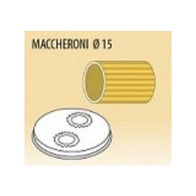 Trafila Maccheroni diametro 15 per macchina della pasta MPF 1.5 e PF15E