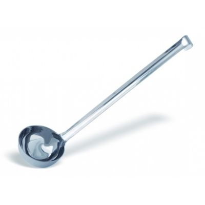 Mestolo monoblocco light in acciaio inox Capacità 0.07 Lt Lunghezza manico cm 27 Dimensioni ø cm. 6 Modello 343-006