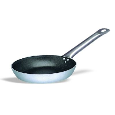 Padella in Alluminio antiaderente con manico in acciaio inox Spessore mm. 4 Dimensioni ø cm. 40x6.5h Modello 232-040