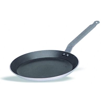 Padella in Alluminio antiaderente per crèpe con manico in ferro Spessore mm. 4 Dimensioni ø cm. 26x3h Modello 240-026