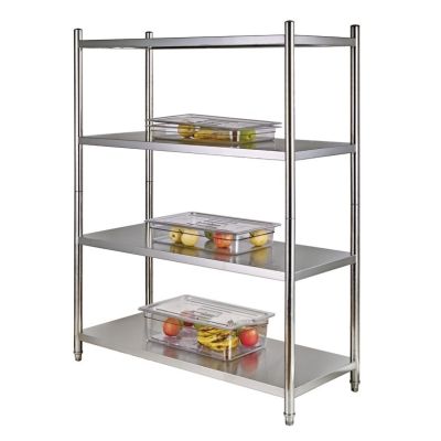 Scaffalatura\Scansia in acciaio inox 4 ripiani SR Dim. mm L1000xP500xH1550 Modello SHEL 410