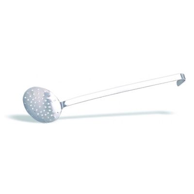 Schiumarola monoblocco light in acciaio inox Dimensioni ø cm.10 Lunghezza manico cm 33 Lunghezza totale cm 41 Modello 345-010