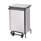 Contenitore mobile a pedale inox - Pattumiera MDL Apertura a libro Modello FRONTINOX