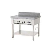 Cuocipiada Elettrico PL Modello CPE6 Su trespolo piana in ferro Su gambe in acciaio inox Capacità 6 piadine Piana in ferro