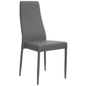 Poltrona da interno TESR Struttura in metallo, rivestimento in ecopelle Modello 1485-F50 GRIGIO