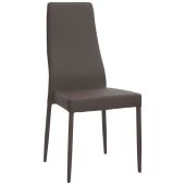 Poltrona da interno TESR Struttura in metallo, rivestimento in ecopelle Modello 1485-F50 MARRONE
