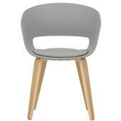 Poltroncina da interno TESR Struttura in legno multistrato di faggio, scocca in polipropilene, cuscino in ecopelle Modello 1488-YG93